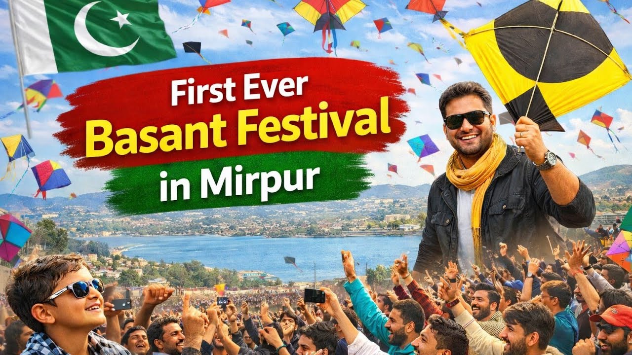 Grand Kite Flying Festival in Mirpur | Huge Crowd & Basant Celebrations 2026