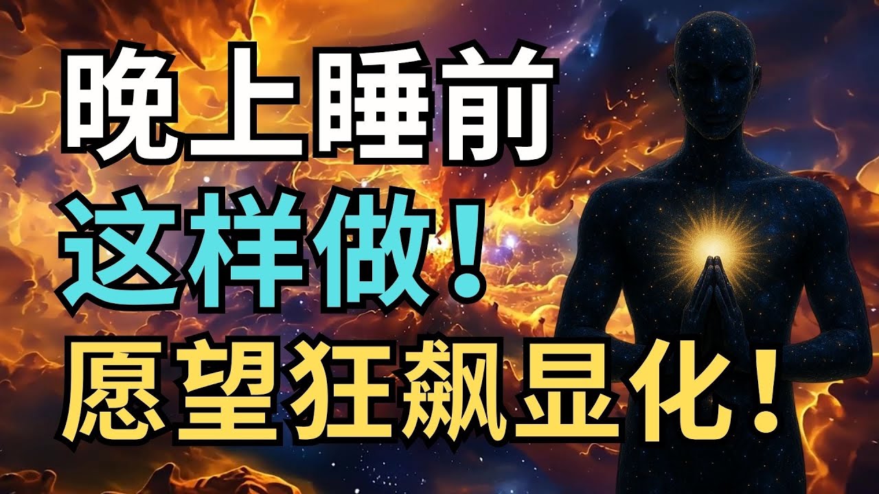晚上睡前这样做，愿望狂飙显化！｜觉行致富 Awaken & Abundant