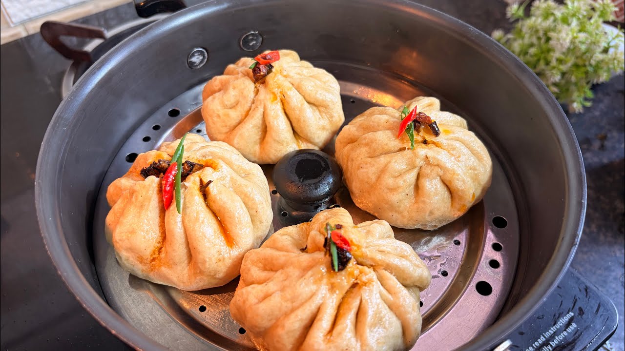 Steam Chicken Bao Recipe #resturantstylechickenbao#चिकेनबाओ #nonvegbao#momobaorecipe#baorecipe#video