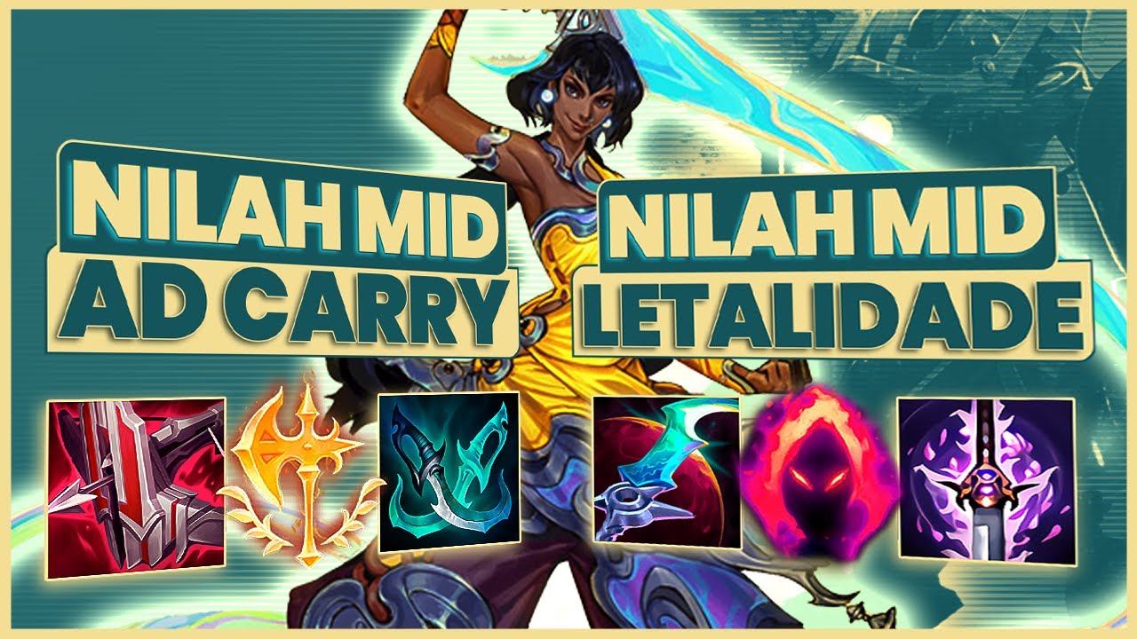 NILAH MID BUILD AD CARRY vs NILAH MID LETALIDADE | QUEM É MAIS FORTE?