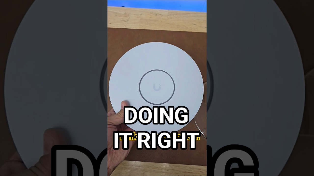 here's how you remove and reinstall unifi U7 pro XG!