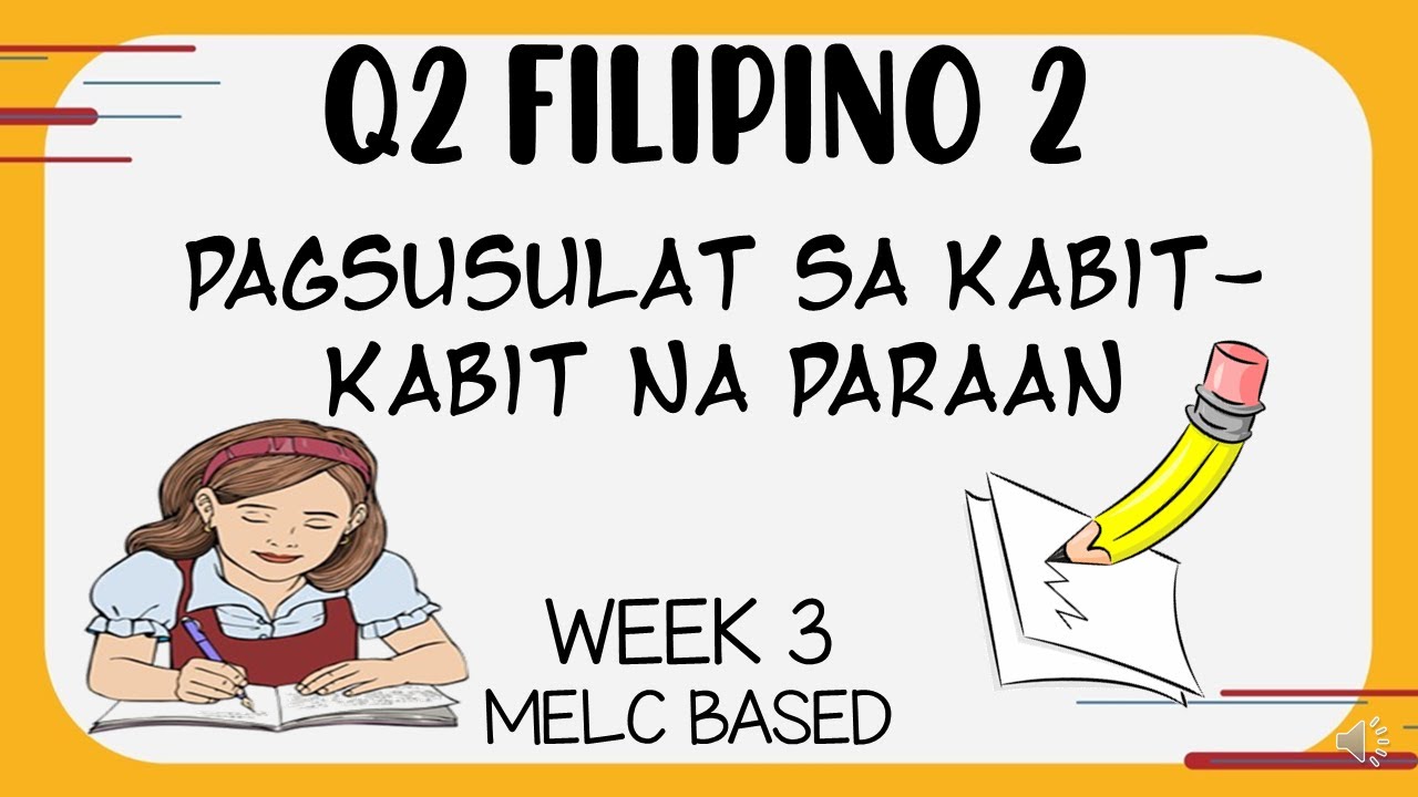 Q2 FILIPINO 2 WK.3 PAGSULAT SA KABIT-KABIT NA PARAAN (MELC BASED)