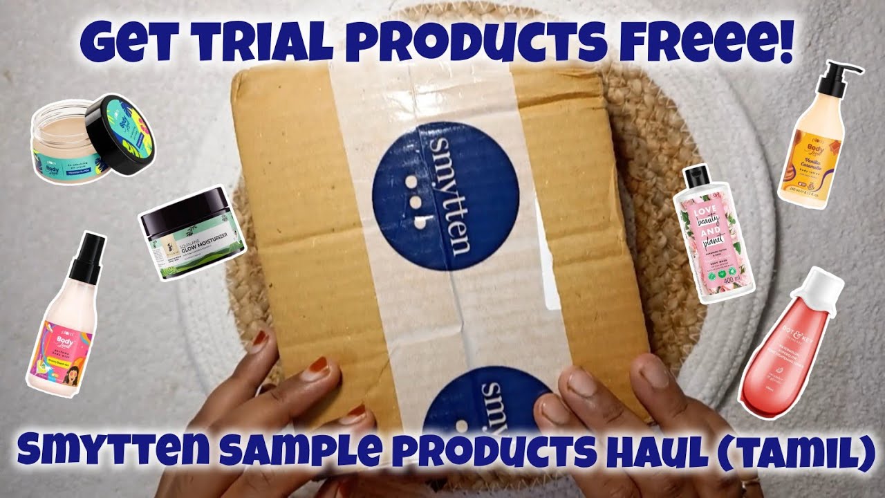 smytten free trial products review tamil | sample products from smytten haul தமிழ்