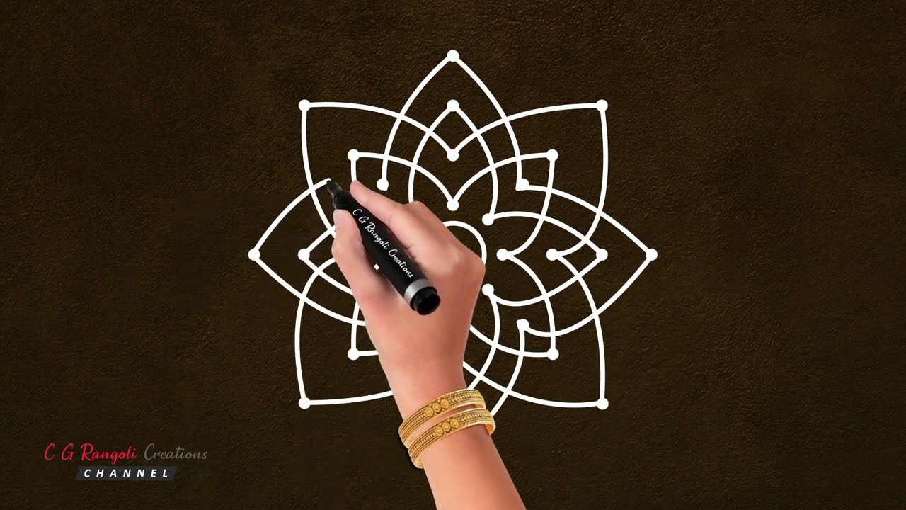 Lakshmi Hrudaya & Astadala Padma Rangoli 🪔✨ Beautiful Traditional Diwali Designs ✍️✅#33