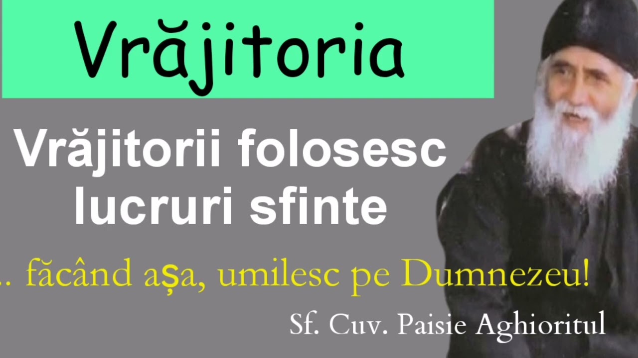 Vrăjitoria. Vrăjitorii folosesc și diferite lucruri sfinte 