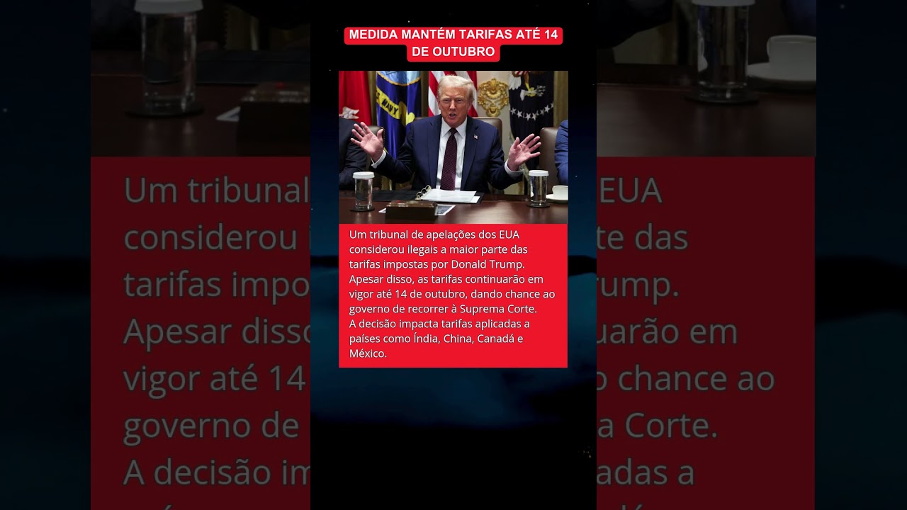 Tribunal dos EUA declara maior parte das tarifas de Trump ilegal