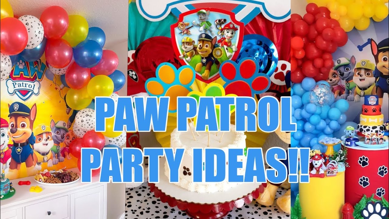 Paw Patrol Party Ideas/ Decor, Treats, and Much More!!