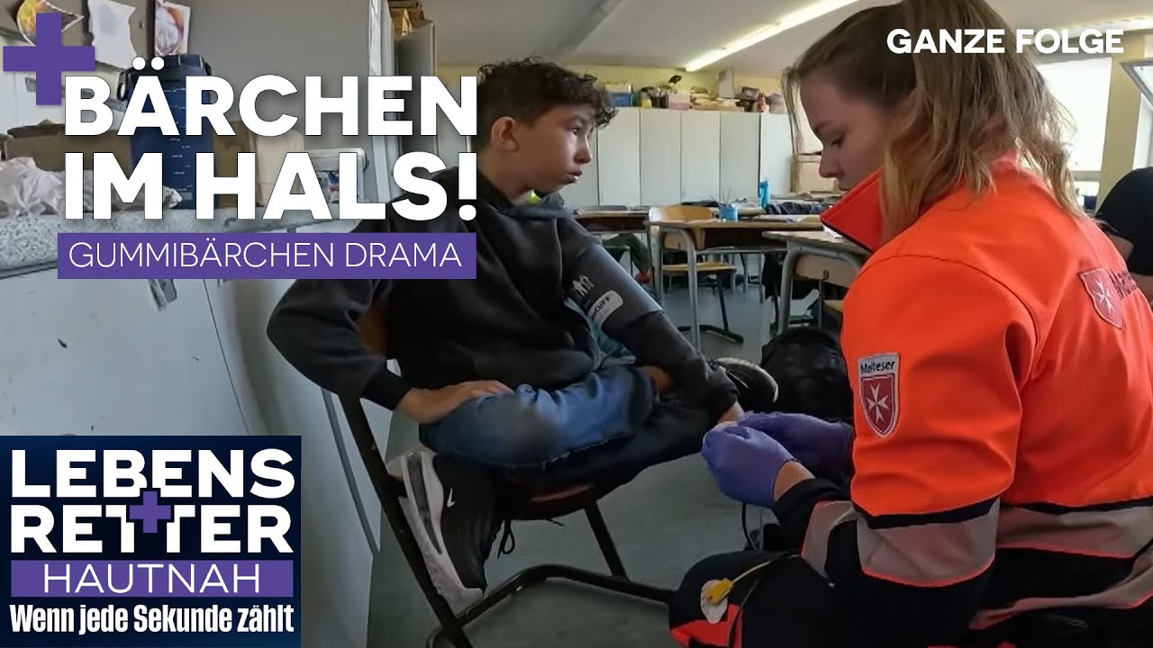 Schock im Klassenzimmer: 11-Jähriger verschluckt Gummibärchen | Lebensretter hautnah | SAT.1