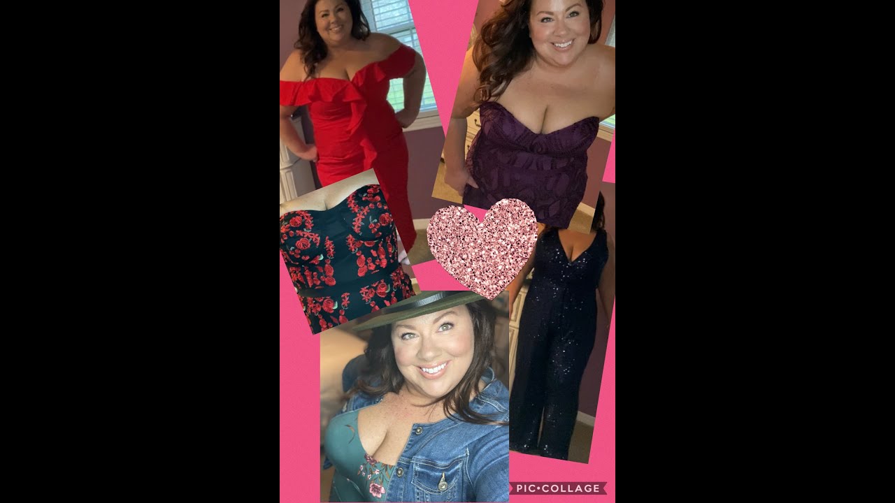 Plus size Valentine's Day date night options/Dress haul from Express, City Chic, and Torrid