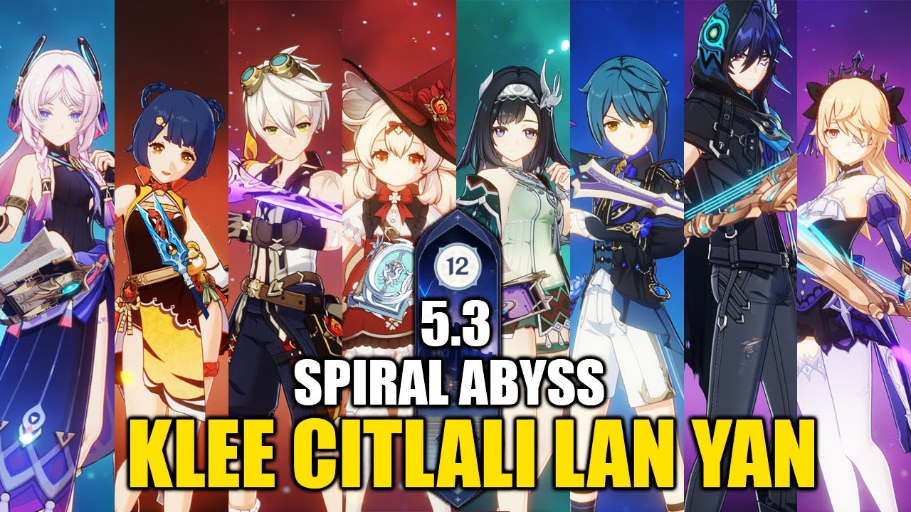 Citlali babysits Klee & Lanyan Taser! 5.3 Spiral Abyss