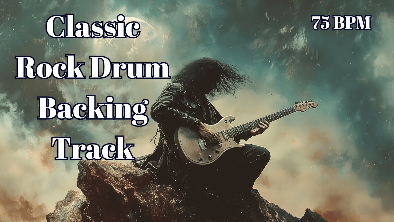 75 BPM Classic Rock Drum Backing Track | Full Song Structure