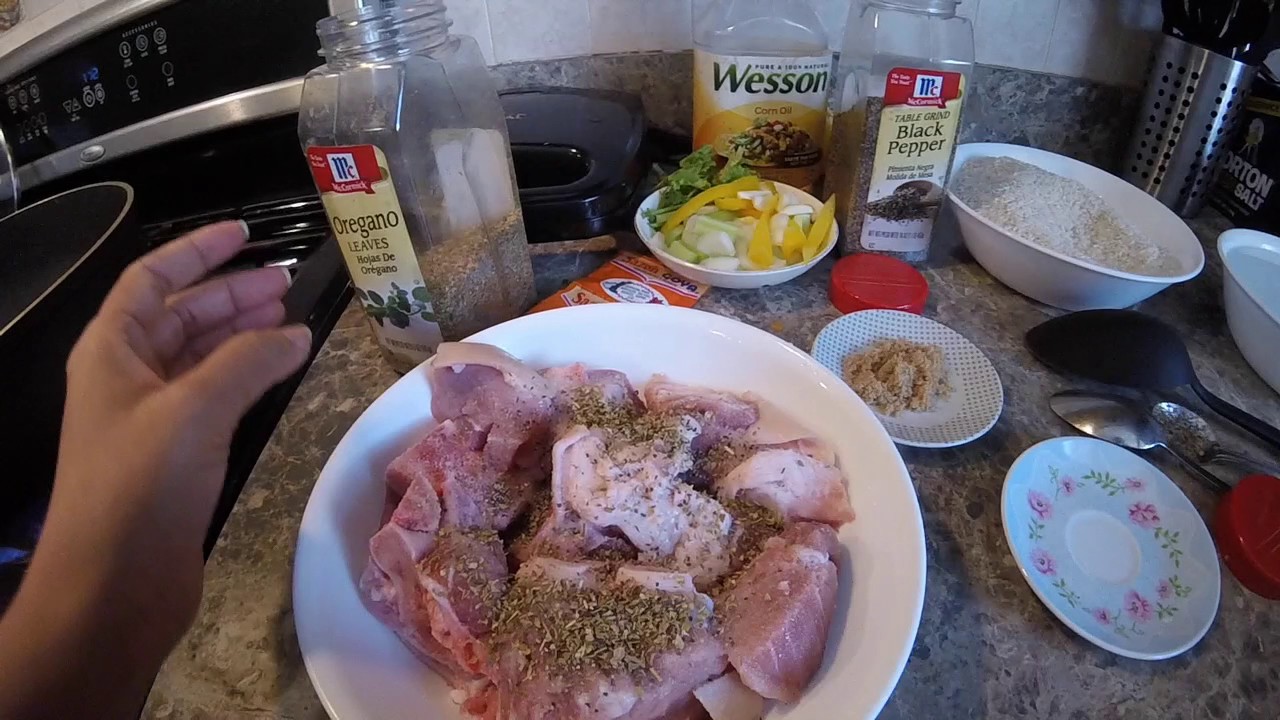 Locrio de carne de cerdo Dominicano