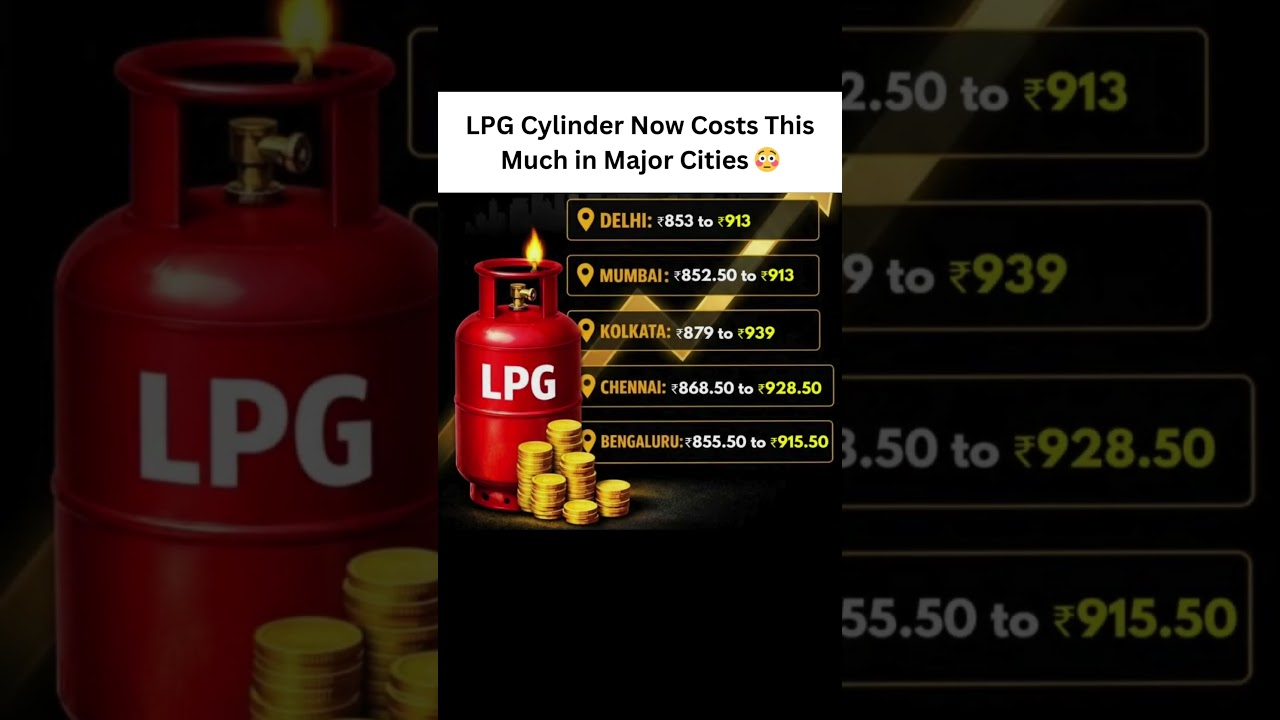 🔥 LPG Cylinder Price Hike! New LPG Gas Prices in Major Cities of India 😳