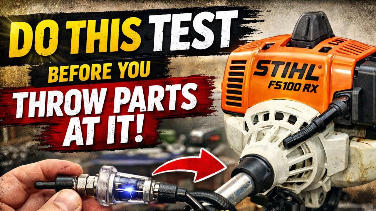 ПОШАГОВАЯ ИНСТРУКЦИЯ ПО РЕМОНТУ ГАЗОНОКОСИЛКИ STIHL 4-MIX FS100RX / ПРОВЕДИТЕ ЭТОТ ПРОСТОЙ ТЕСТ П...