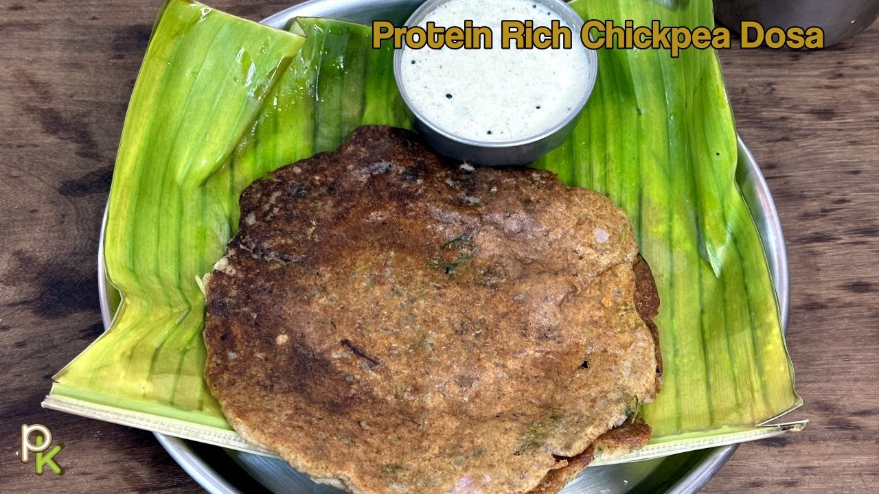 High Protein Brown Chickpea Dosa - Kondaikadalai Dosai-Protein Rich Breakfast Ideas