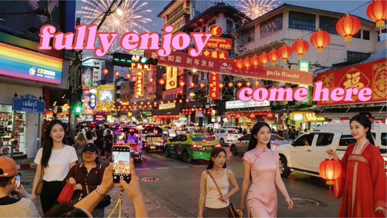 beautiful night market in bangkok