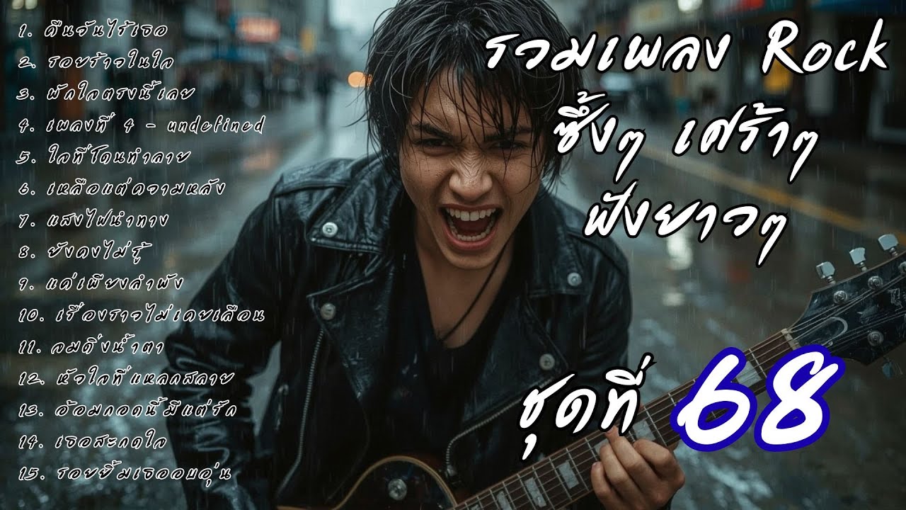 🎧 รวมเพลงร็อคซึ้งๆ เศร้าๆ ฟังยาวๆ  เจ็บๆ จนบาดใจ | เส้นทางร็อค Vol.68