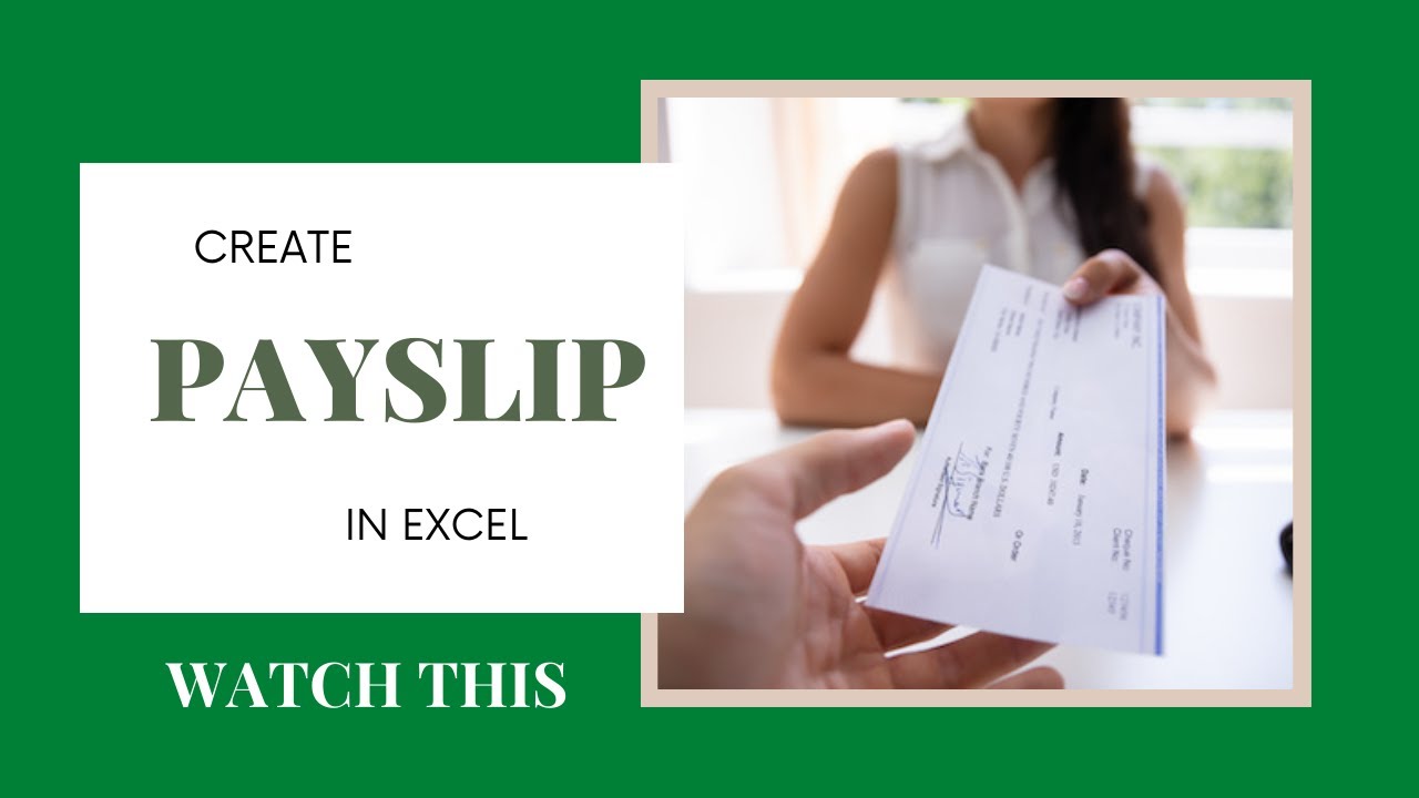 HOW TO CREATE AN AUTOMATED KENYAN PAYSLIP IN EXCEL:  With FREE TEMPLATE