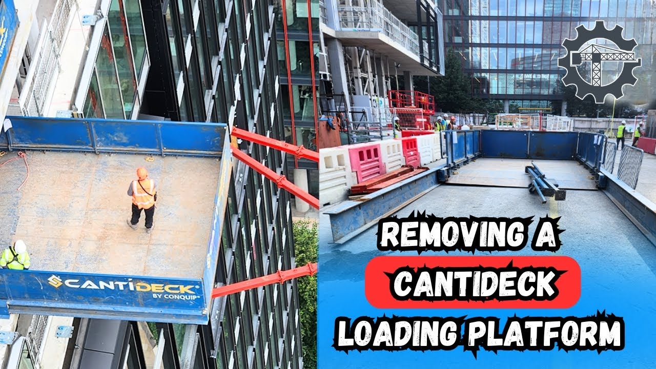 Removing a Cantideck Loading Platform | Crane Construction Vlog