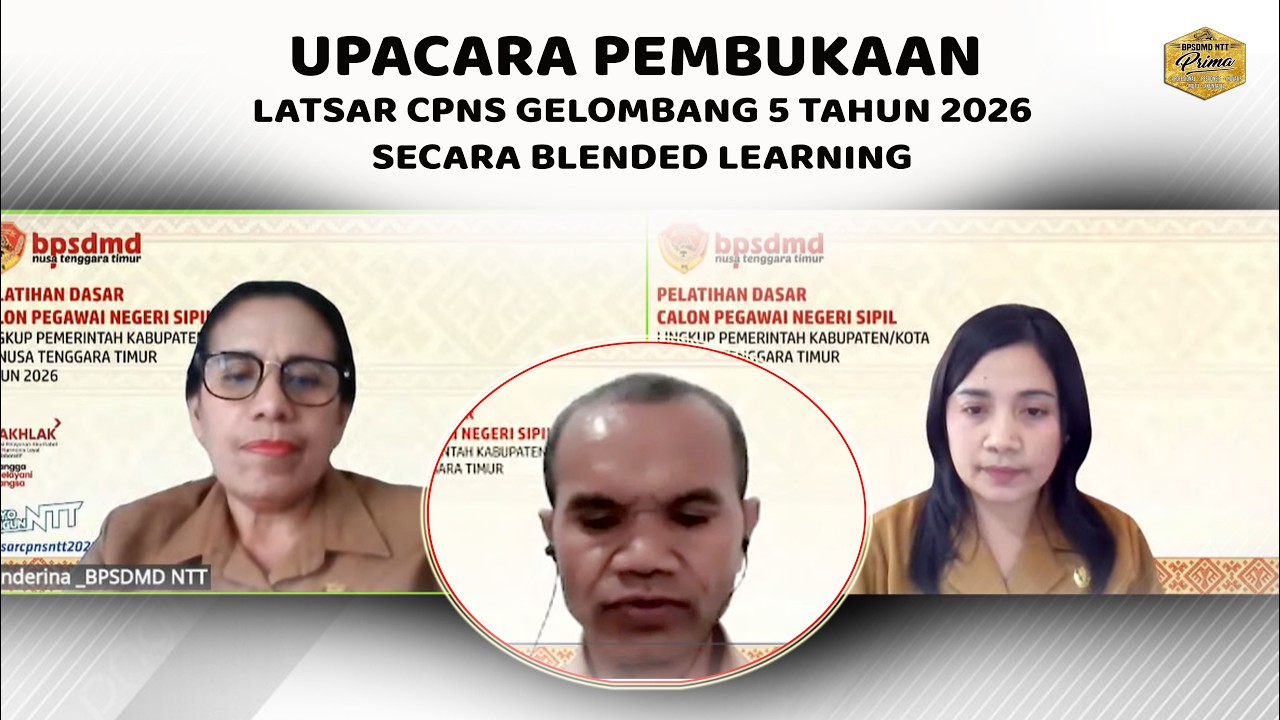 Upacara Pembukaan Pelatihan Dasar CPNS Gelombang 5 Angkatan 263,264,265,102 Tahun 2026