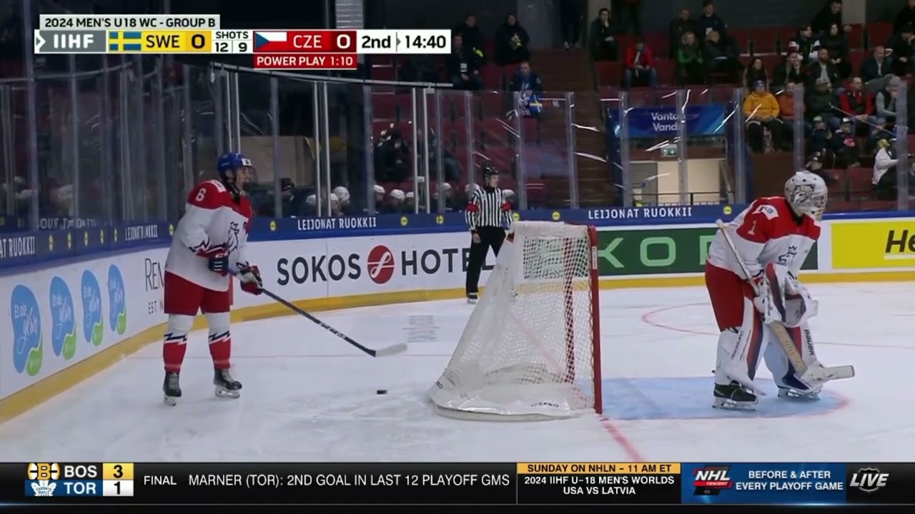 Adam Jecho #19 - Shift by Shift (04/28/2024 vs Sweden; U18 WJC)