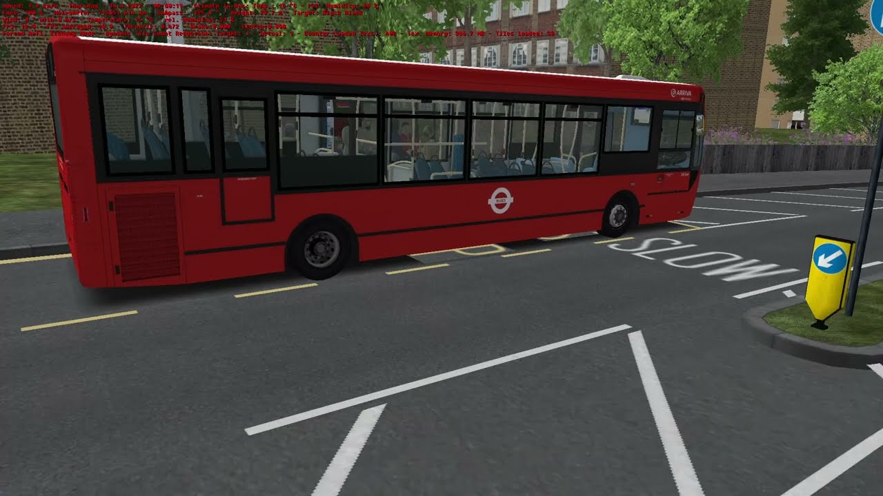 OMSI 2: Route 450 - Hermitage Road to Bowen Drive (Short Version), Map - Add-On London