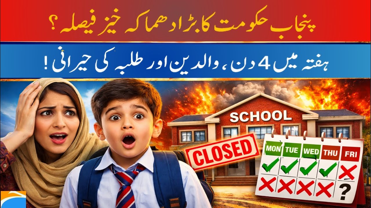 Punjab government's big explosive decision: 4-day week, parents and students are surprised 