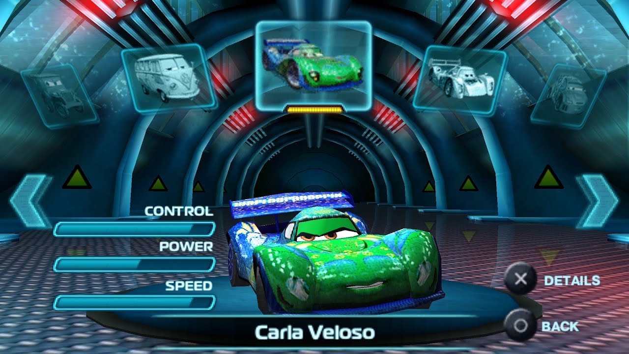 Cars 2 PSP - Carla Veloso Gameplay (PPSSPP)