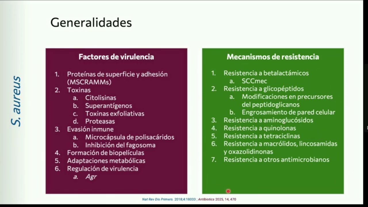 Principales mecanismos de resistencia en Staphylococcus aureus - posgrado Infectología UNAL