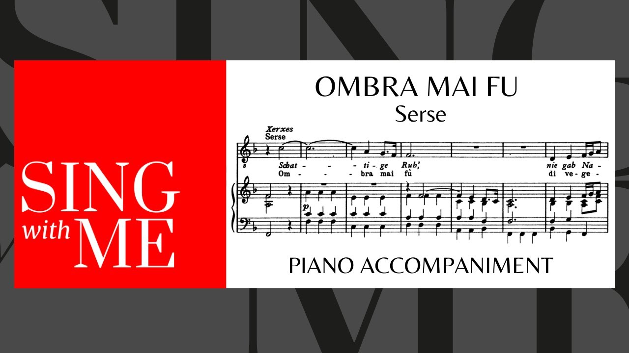 Ombra mai fu - Accompaniment - High voices - Serse - Handel
