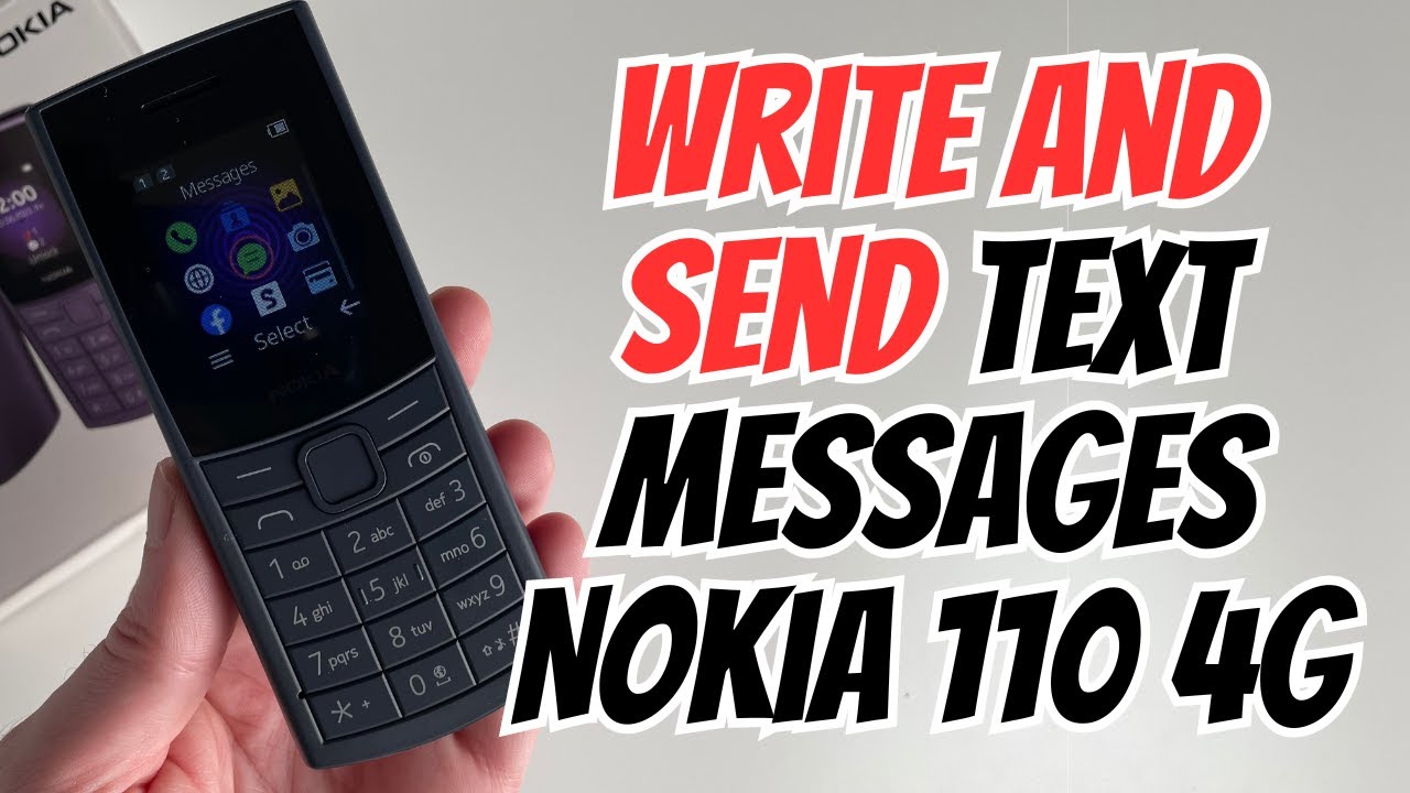 How To Write and Send Text Messages On Nokia 110 4G
