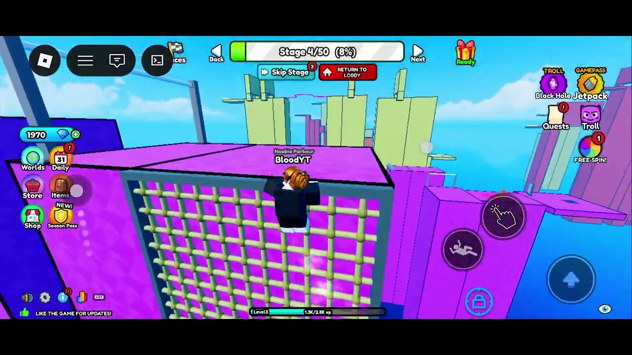 Obby but you're a parkour master