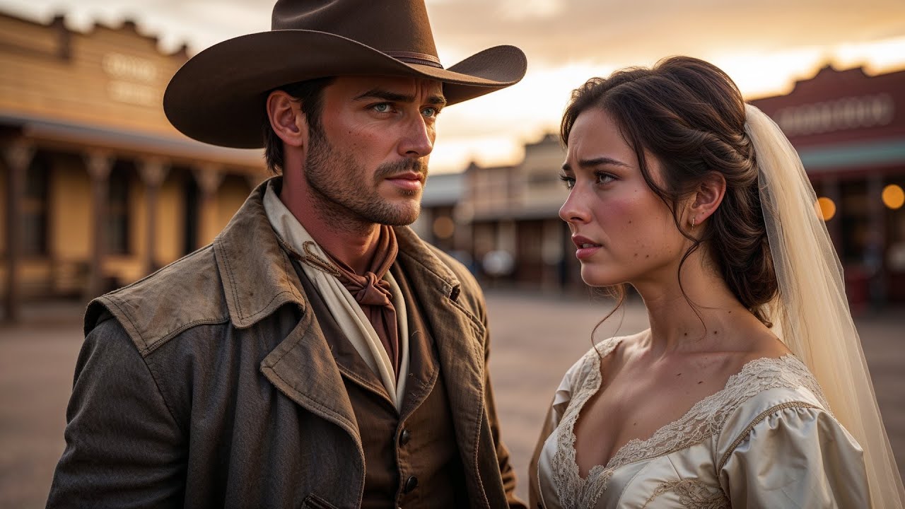 They Auctioned Her Off Still Wearing Her Wedding Dress, A Cowboy Bought Her Freedom and Her Heart