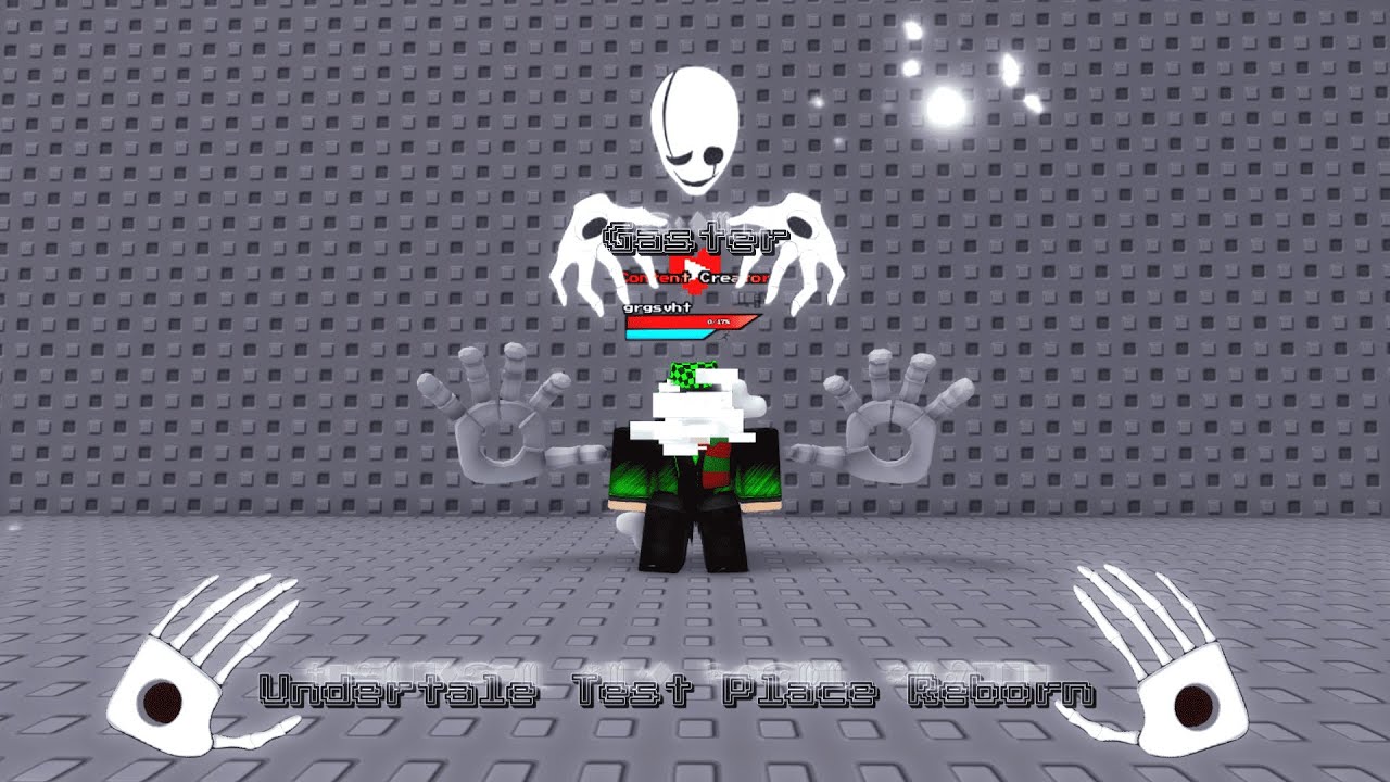 Undertale Gaster | UTPR | Undertale Test Place Reborn | Roblox