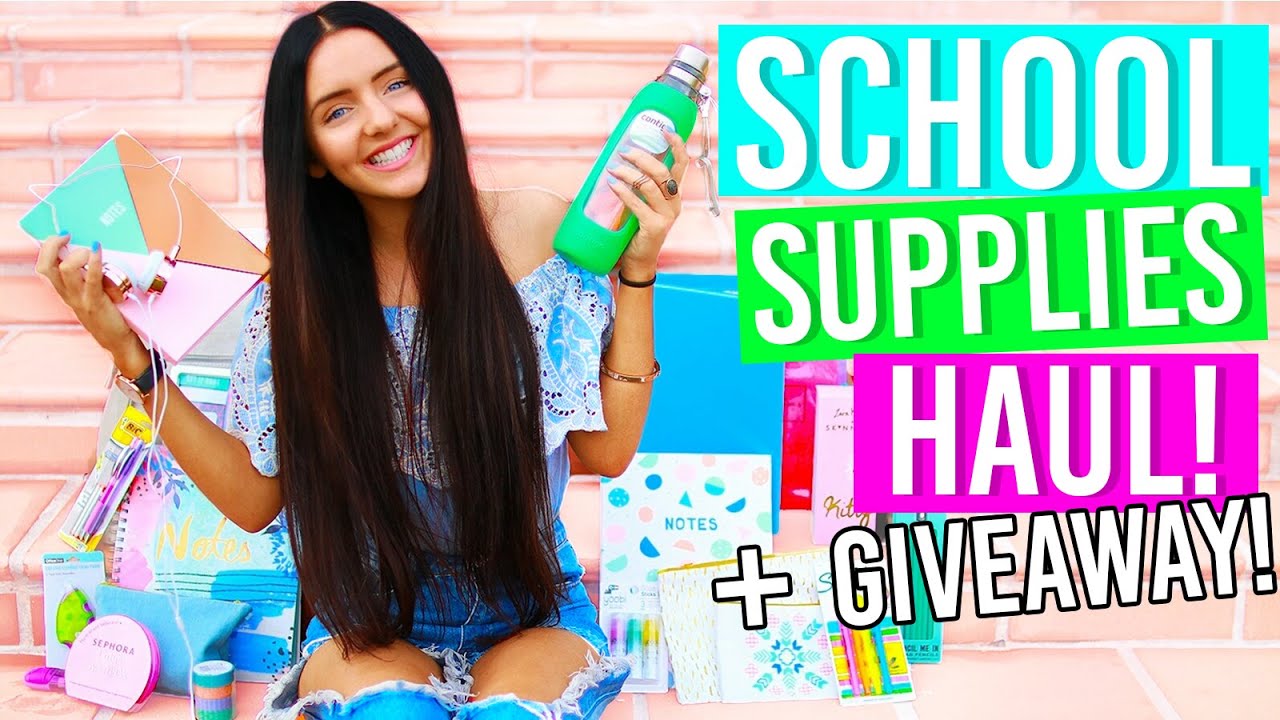 Back To School Supplies Haul 2016! + GIVEAWAY! (Stationery Haul for School!)