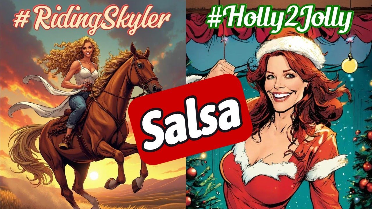 Salsa with the GIRLS! | Consumelo #RidingSkyler #Holly2Jolly