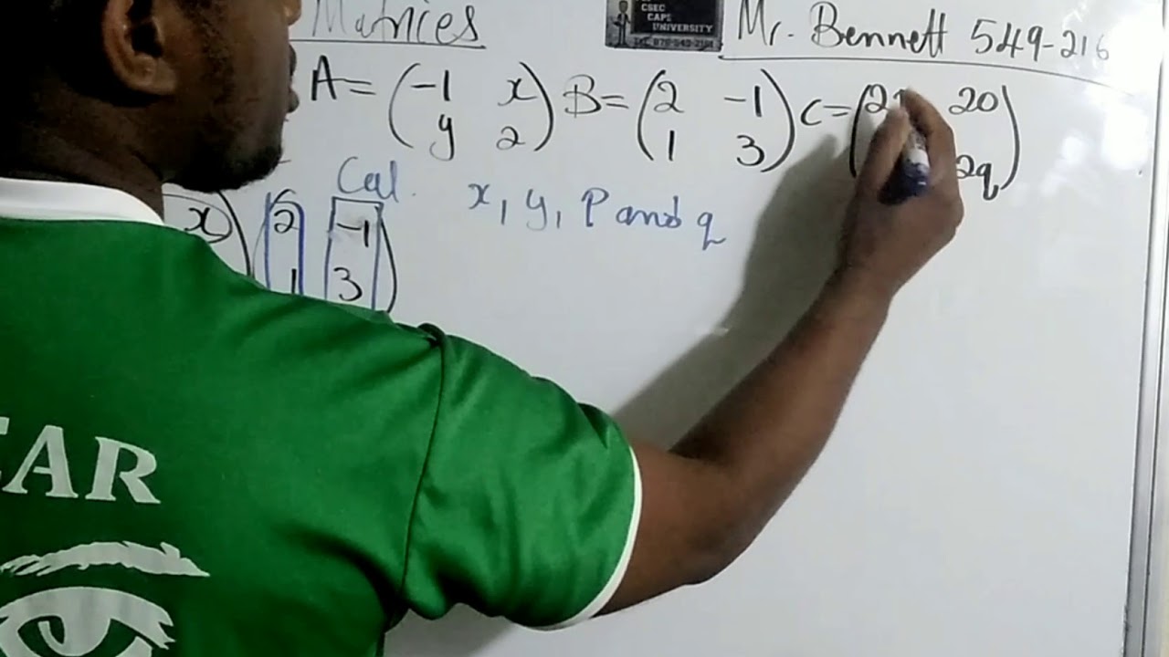 Matrices (Equal Matrices)