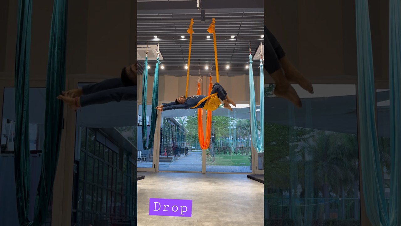 Aerial Yoga flow | Aerial Yoga beginners Pose | Scorpion pose on Hammock | Aerial Yoga Workshop