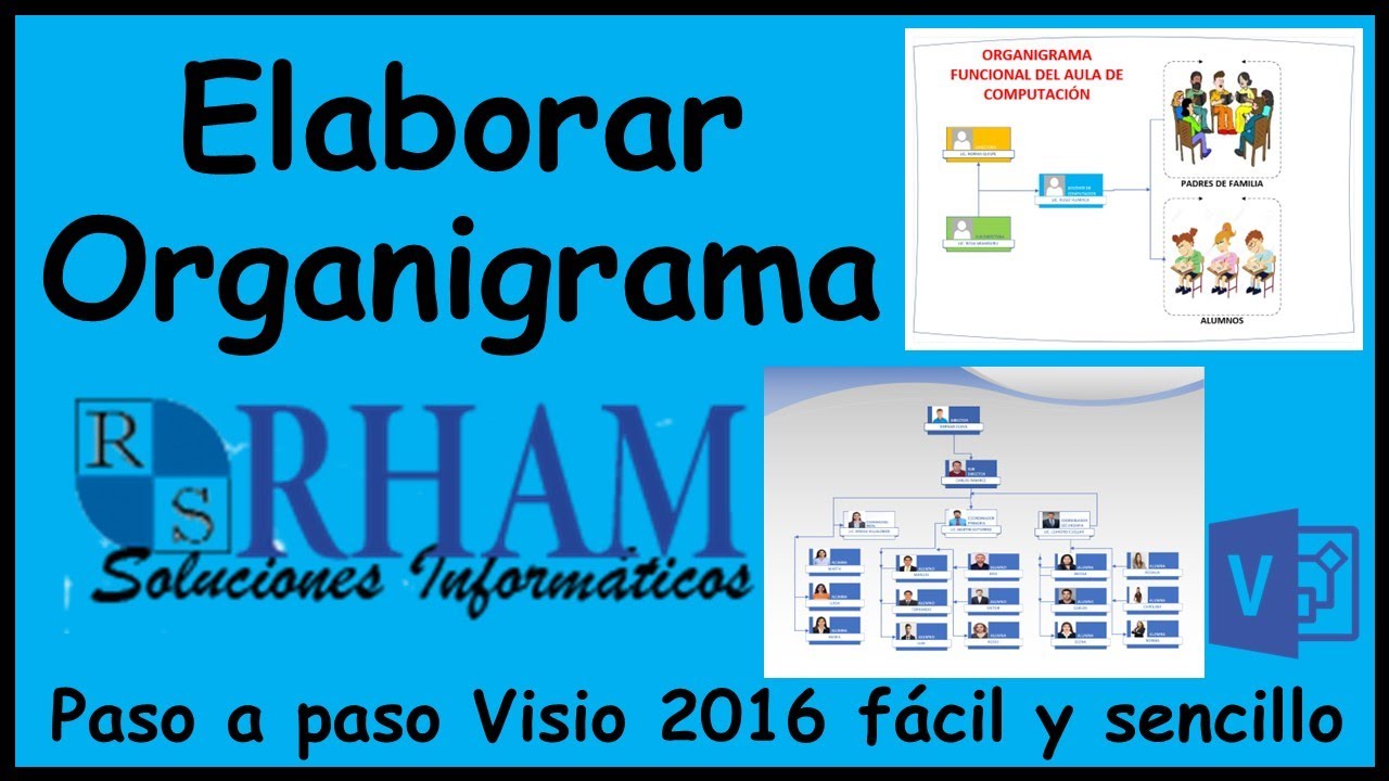 💥8. Como elaborar ORGANIGRAMA en VISIO 2016 | CLASES PARA PROFESORES DE COMPUTACIÓN