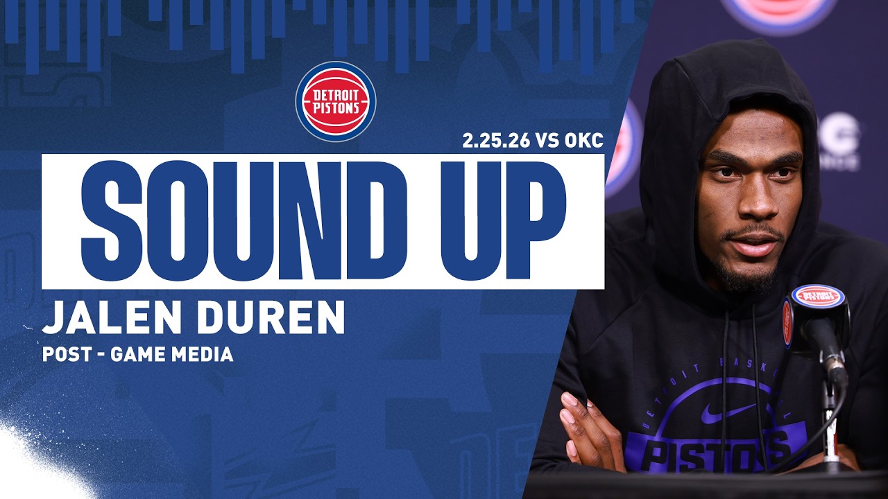 Post-Game Press Conference: Jalen Duren | Pistons vs. Thunder | 02.25.26