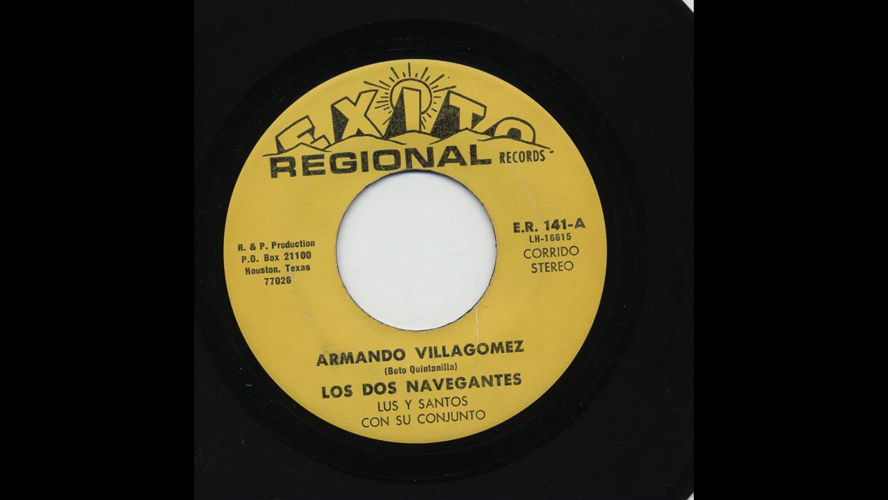 Los Dos Navegantes - Armando Villagomez - Exito Regional Records er-141-a