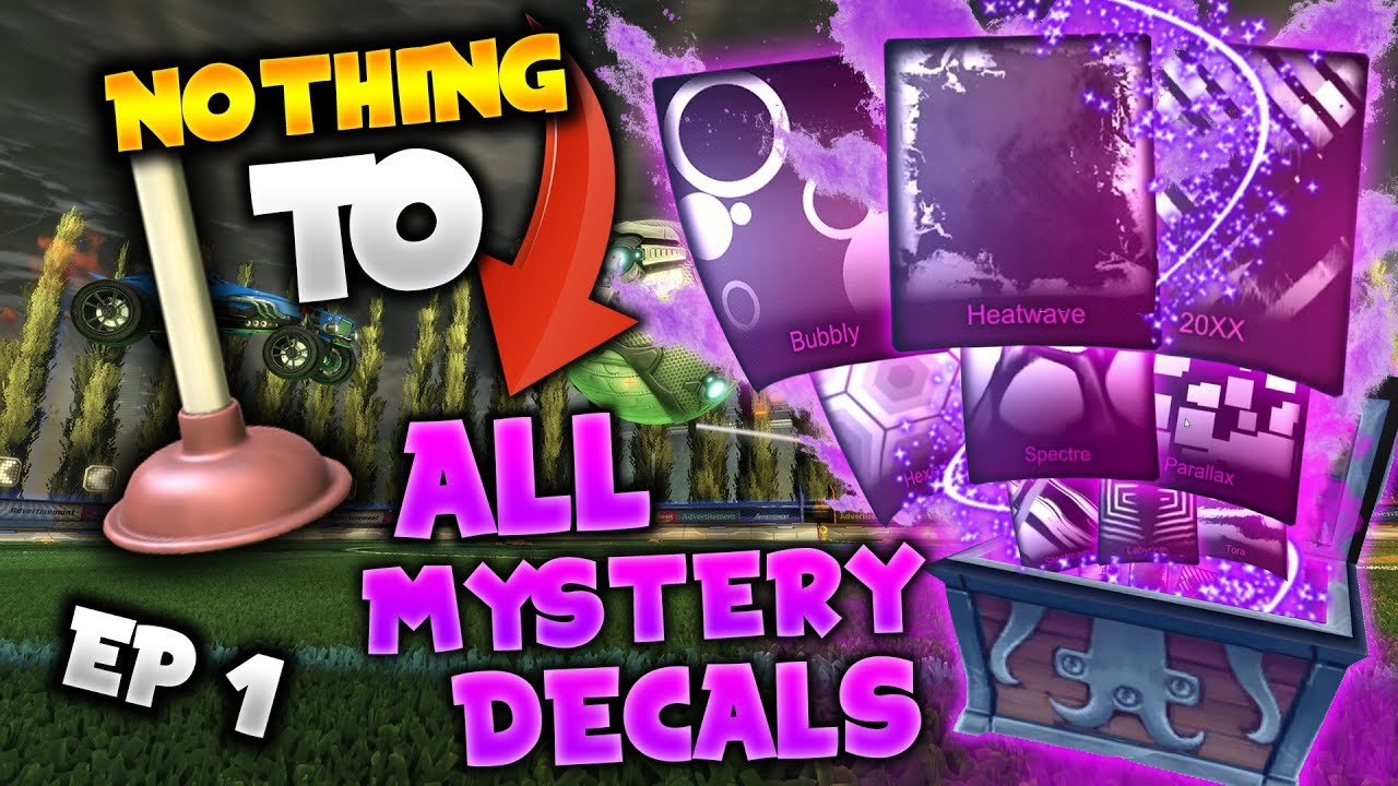 NOTHING TO EVERY MYSTERY DECAL IN ROCKET LEAGUE! *EP 1* Trading To All Black Market Mystery Decals!