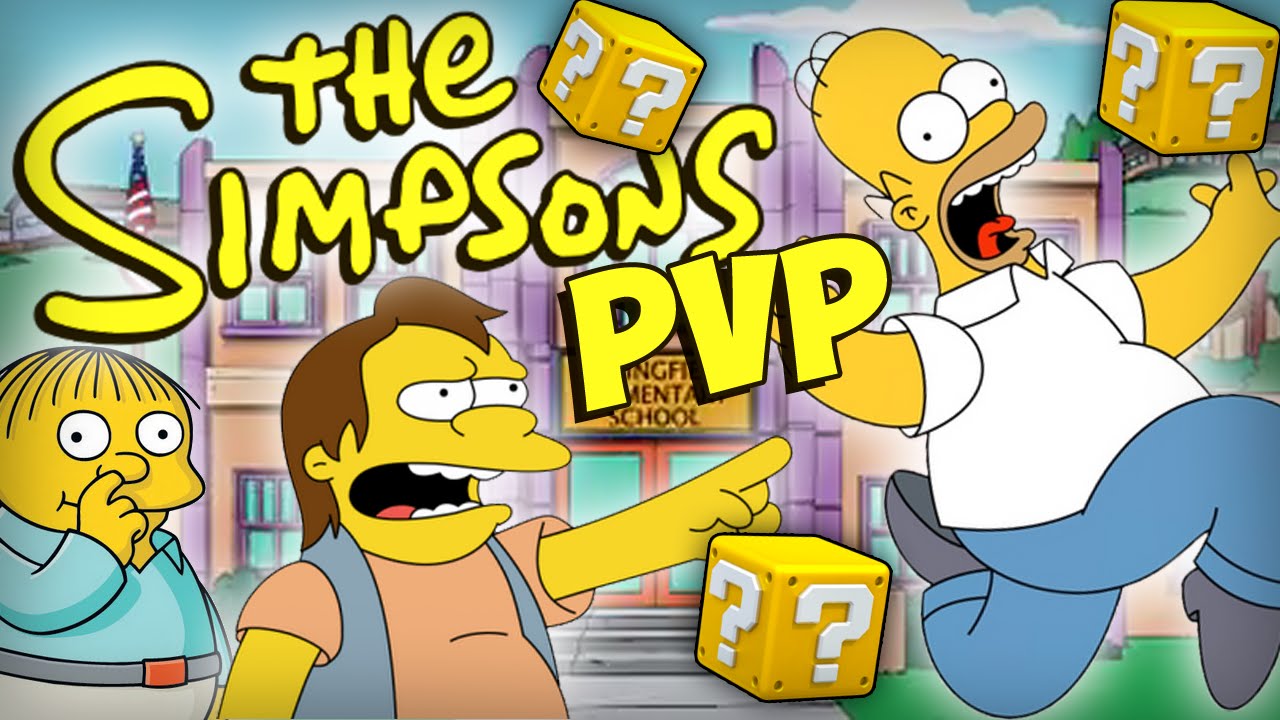 Minecraft: The Simpsons Lucky Block PVP! с Blitzwinger и Gamer