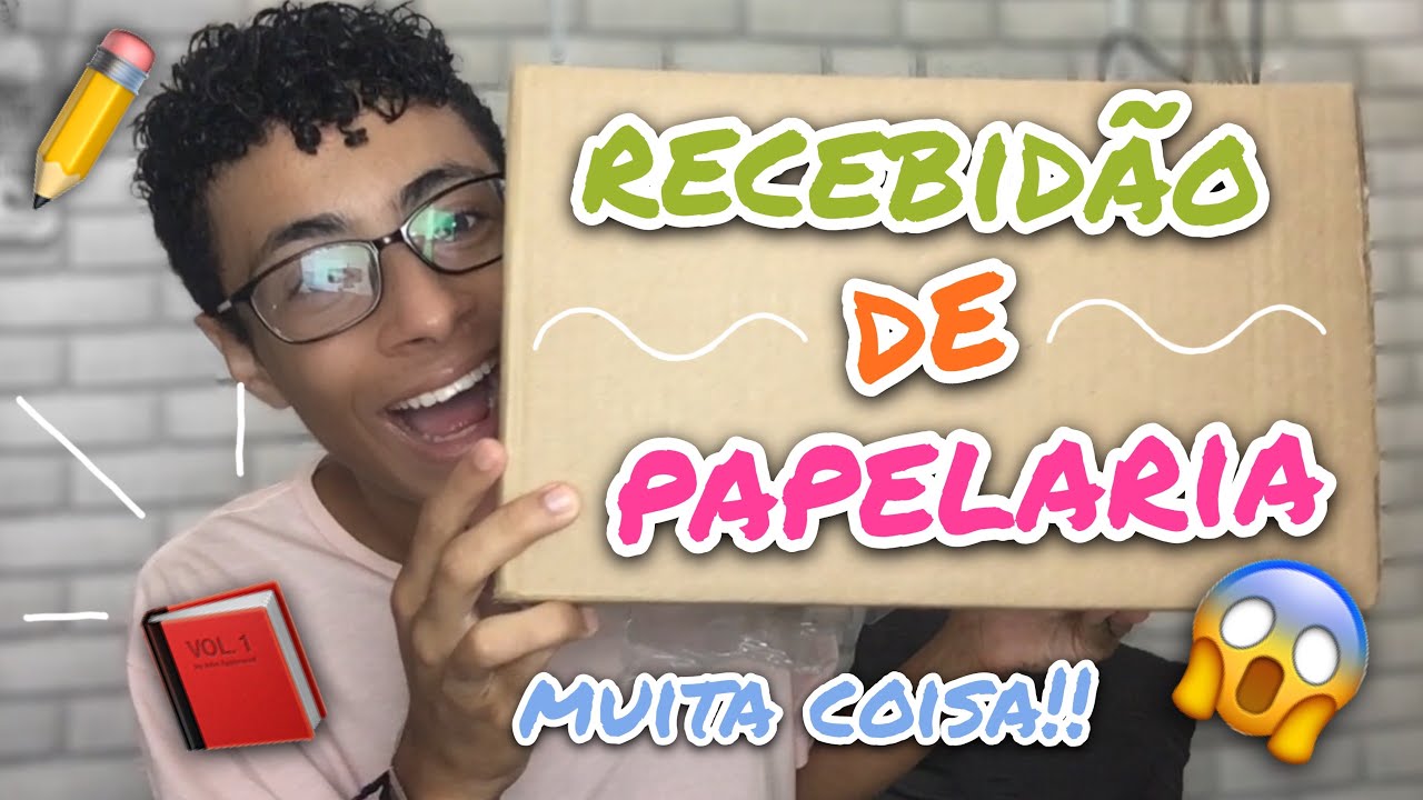 MEGA RECEBIDO DE PAPELARIA! 😱 | Gustax