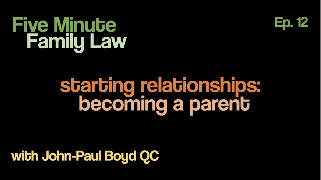 FMFL12 - Starting Relationships: Becoming a Parent