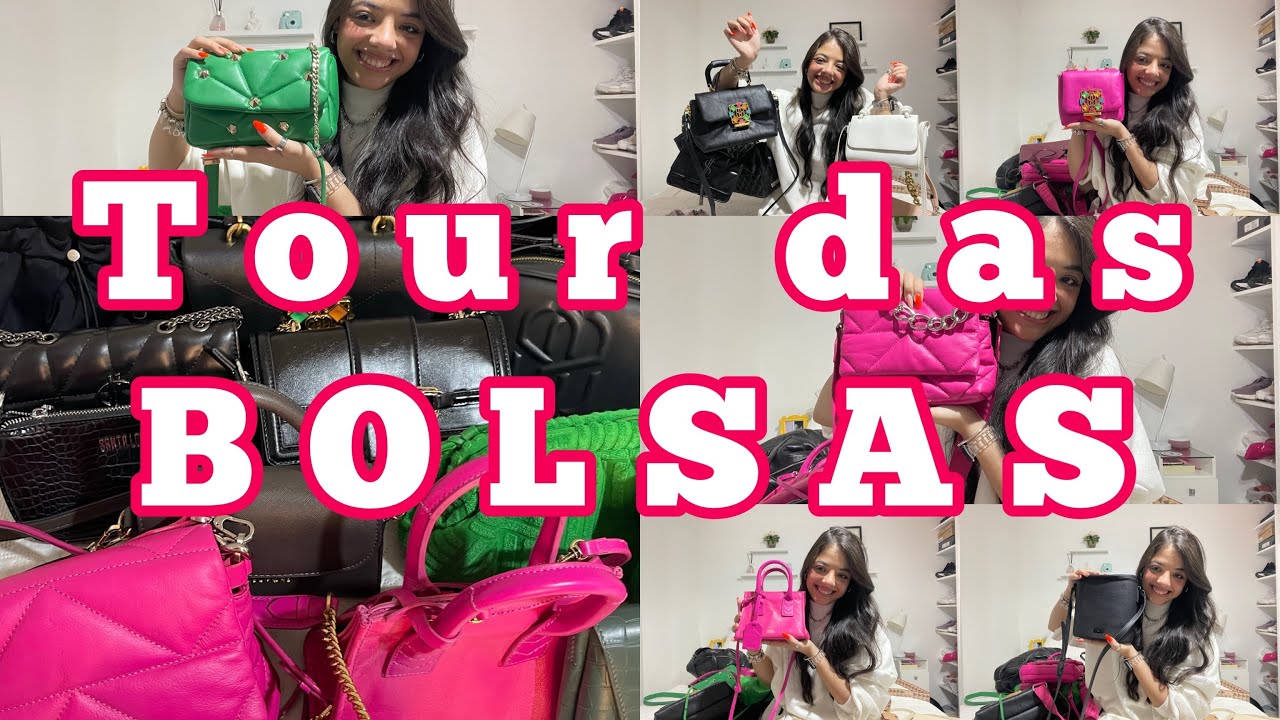 TOUR ATUALIZADO PELAS MINHAS BOLSAS!!! Arezzo, SCHUTZ, ZARA, RENNER e muito mais