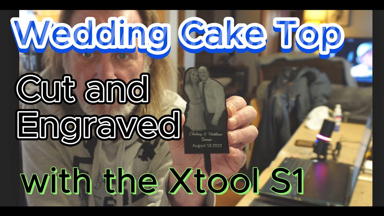 Украшение для свадебного торта, созданное с помощью Xtool S1 #образование #бизнес #деньги #весель...
