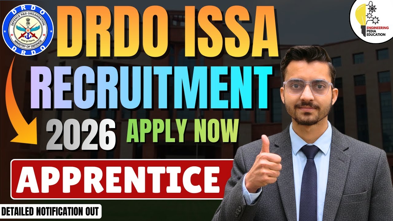 DRDO ISSA Apprentice 2026 Notification Out | Vacancy, Eligibility, Selection Process & Salary detail
