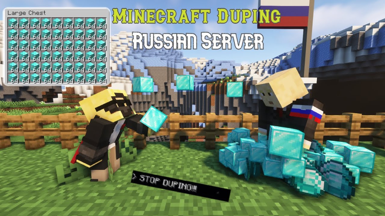 Destroying a Russian Pay-to-Win Minecraft server with Duping! - Mineland