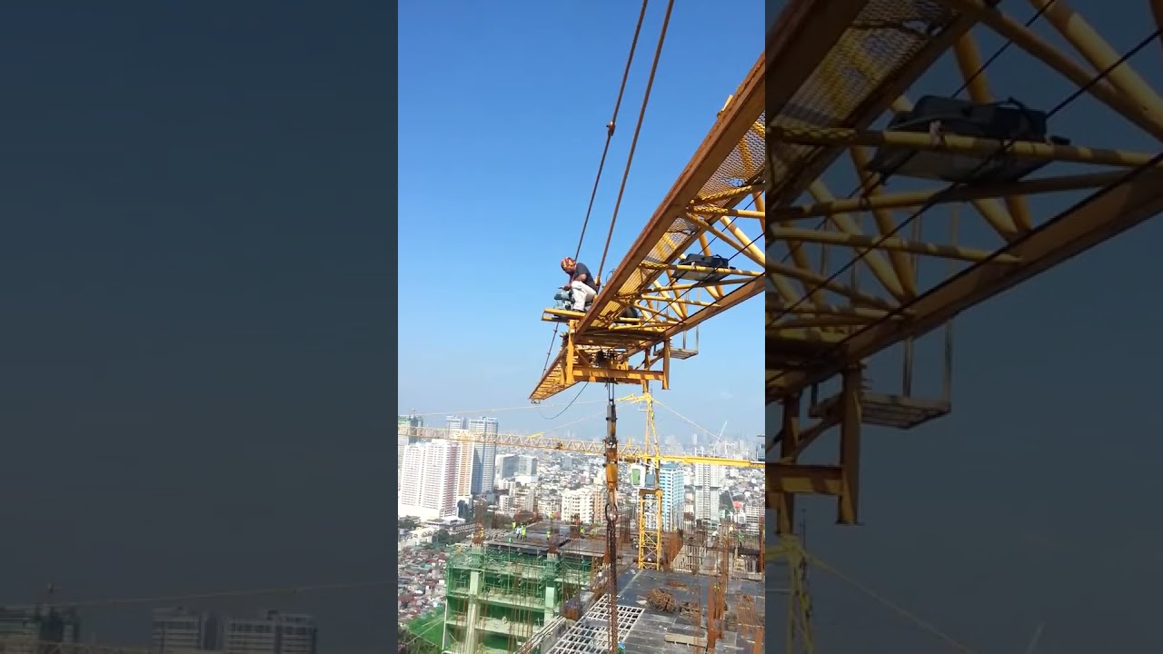 towercrane trolley motor brake adjustment.